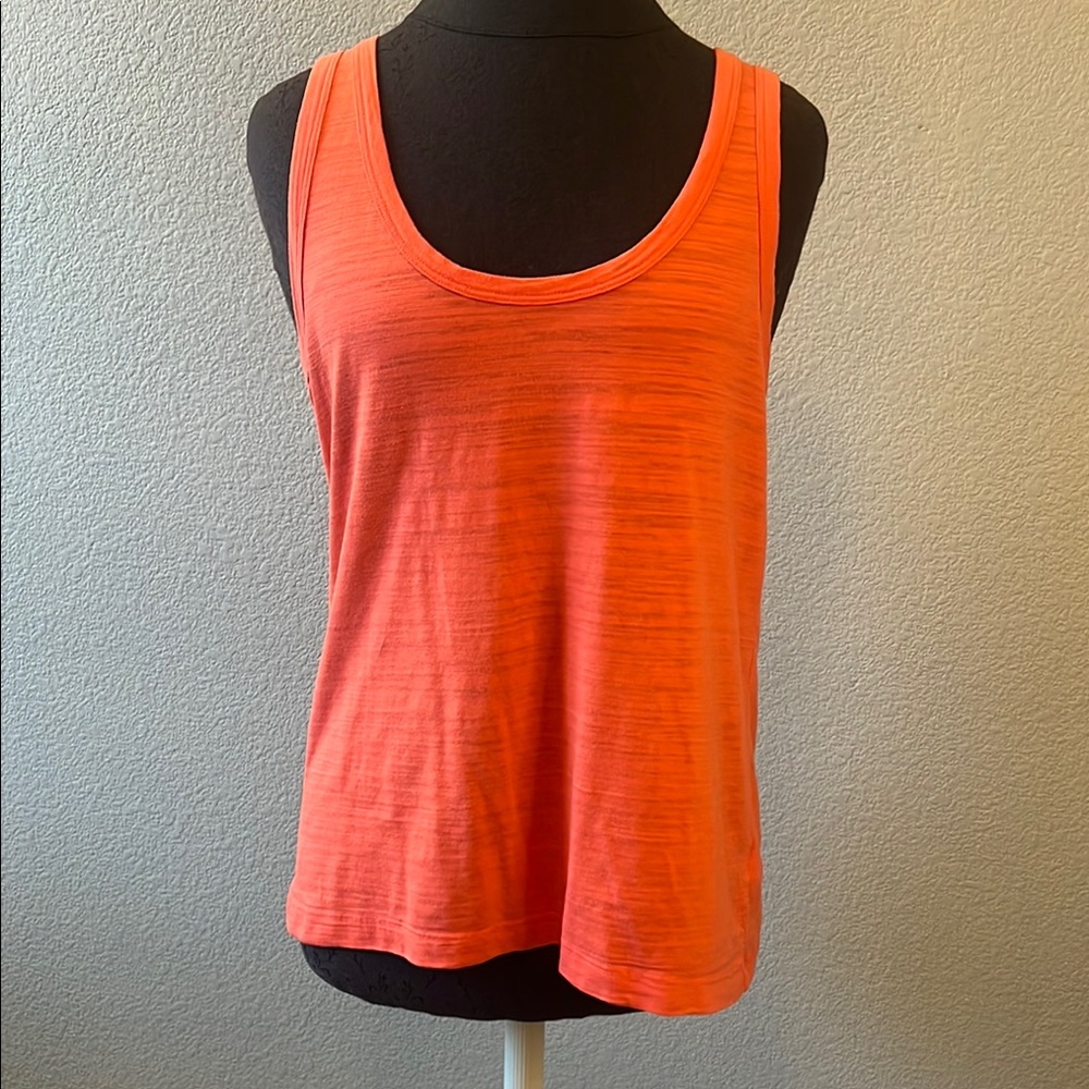 Cynthia Rowley Bright Coral Cotton Modal Tank Top Size Large